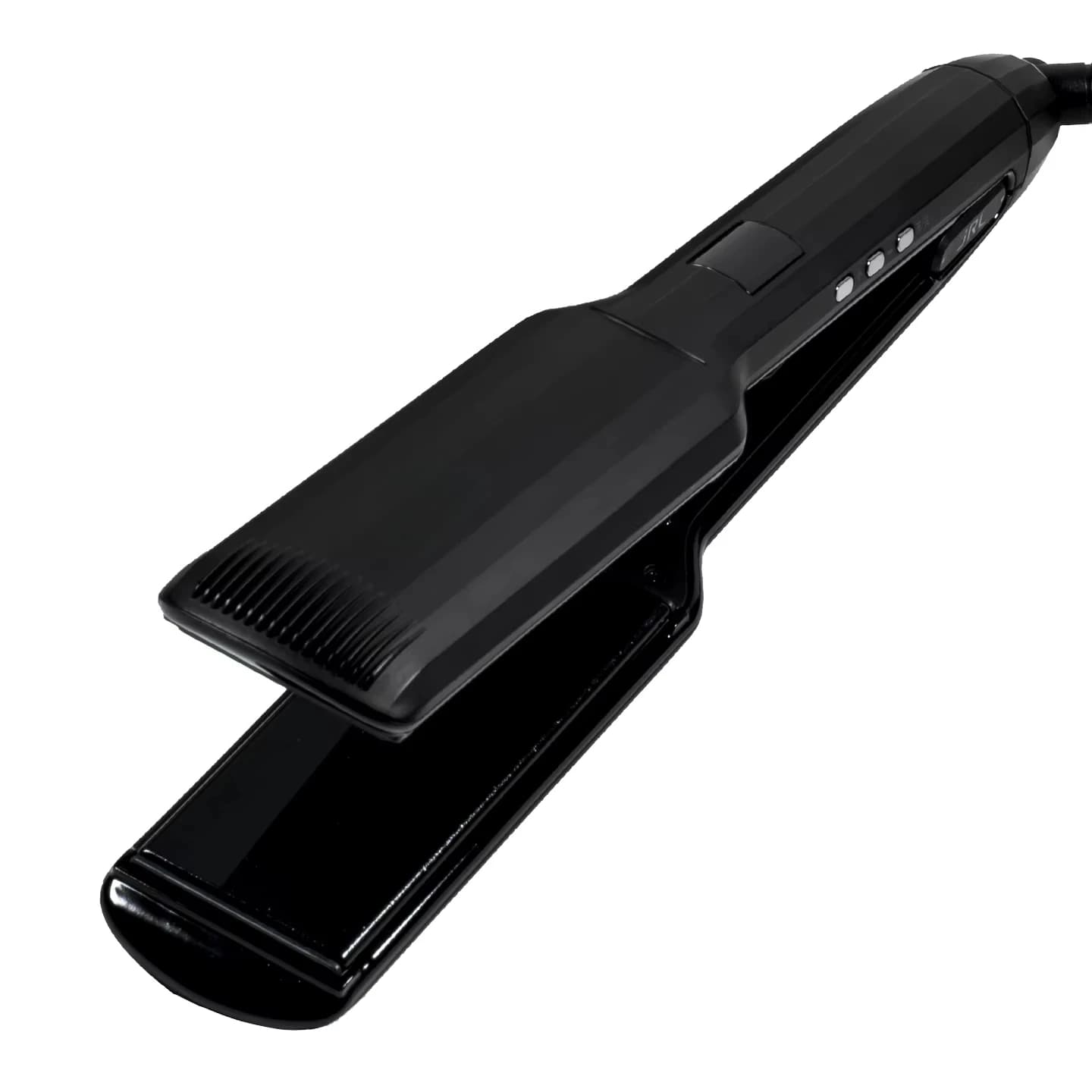 Stainless Steel Hair Straightener Curler, 2-in-1 Professional Salon Styler, Plastic Handle, Inward Curling, Hair Tool
