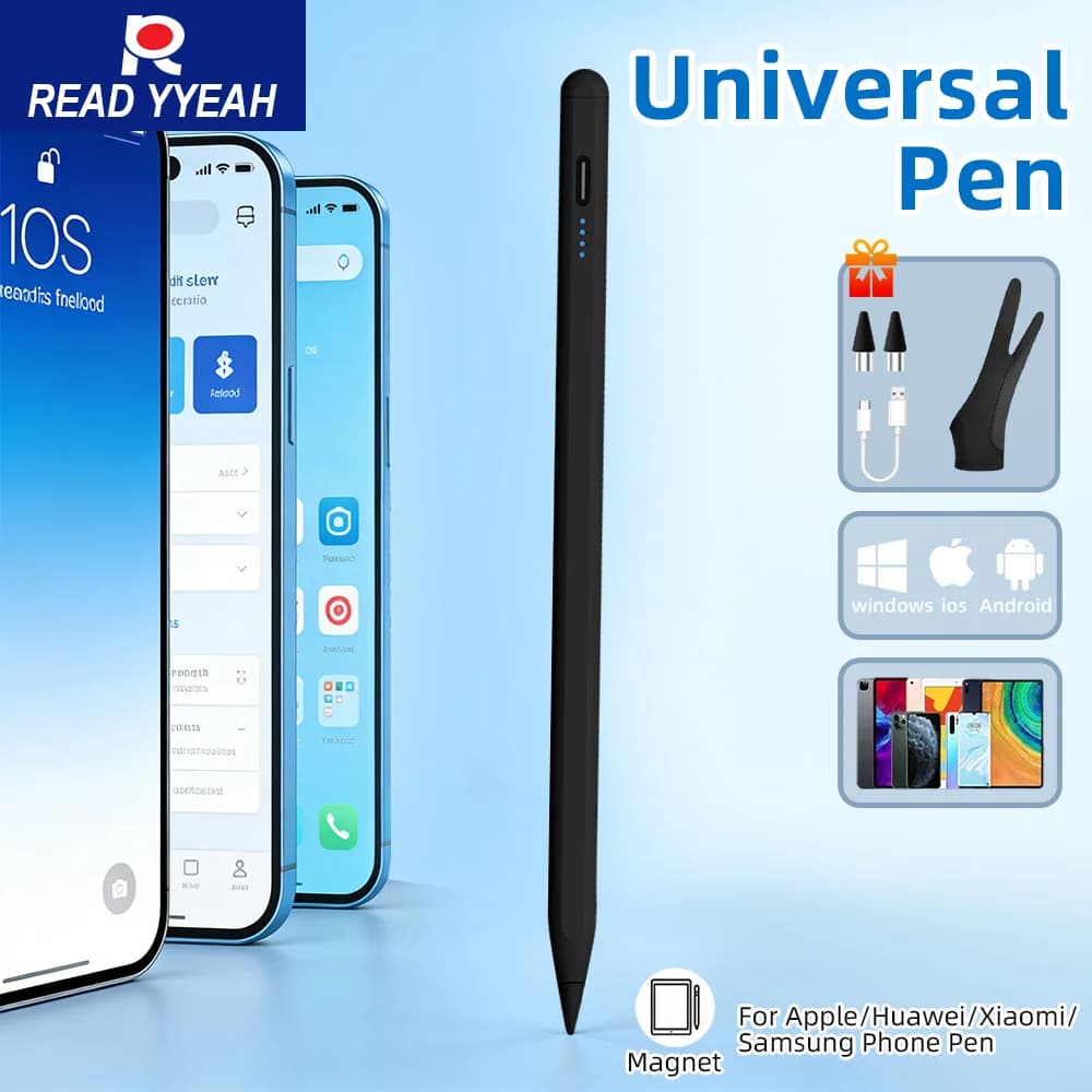 Nuova Penna Stilo Universale 2026 per Schermi Capacitivi Android e iOS, Compatibile con iPad, Huawei, Xiaomi, Samsung, Tablet e Telefoni