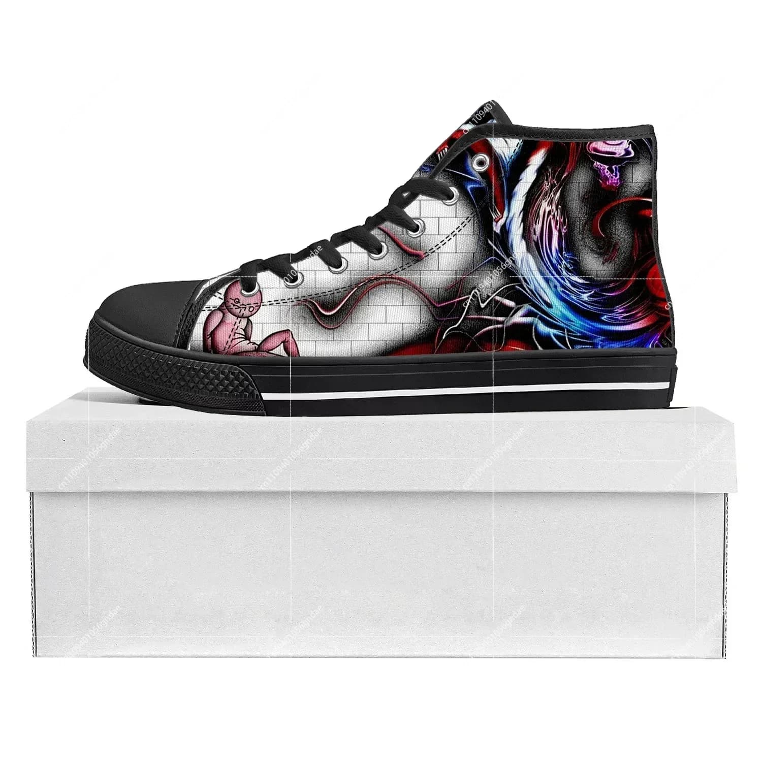 The Wall High Top High Quality Sneakers Mens Womens Teenager Canvas Customized Sneaker Casual Couple Shoes Custom Shoe Black