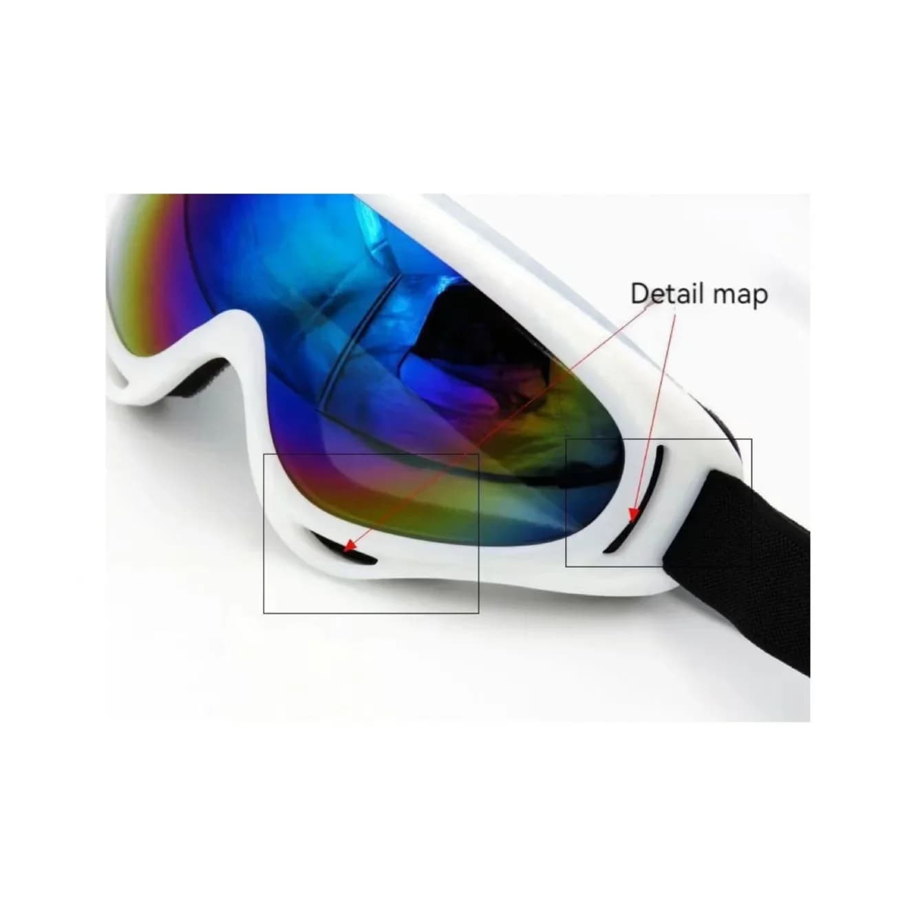 Occhiali da sci occhiali da sci resistenti agli urti con superficie a specchio occhiali da sci ad alte prestazioni occhiali da vista per uomo donna per snowboard