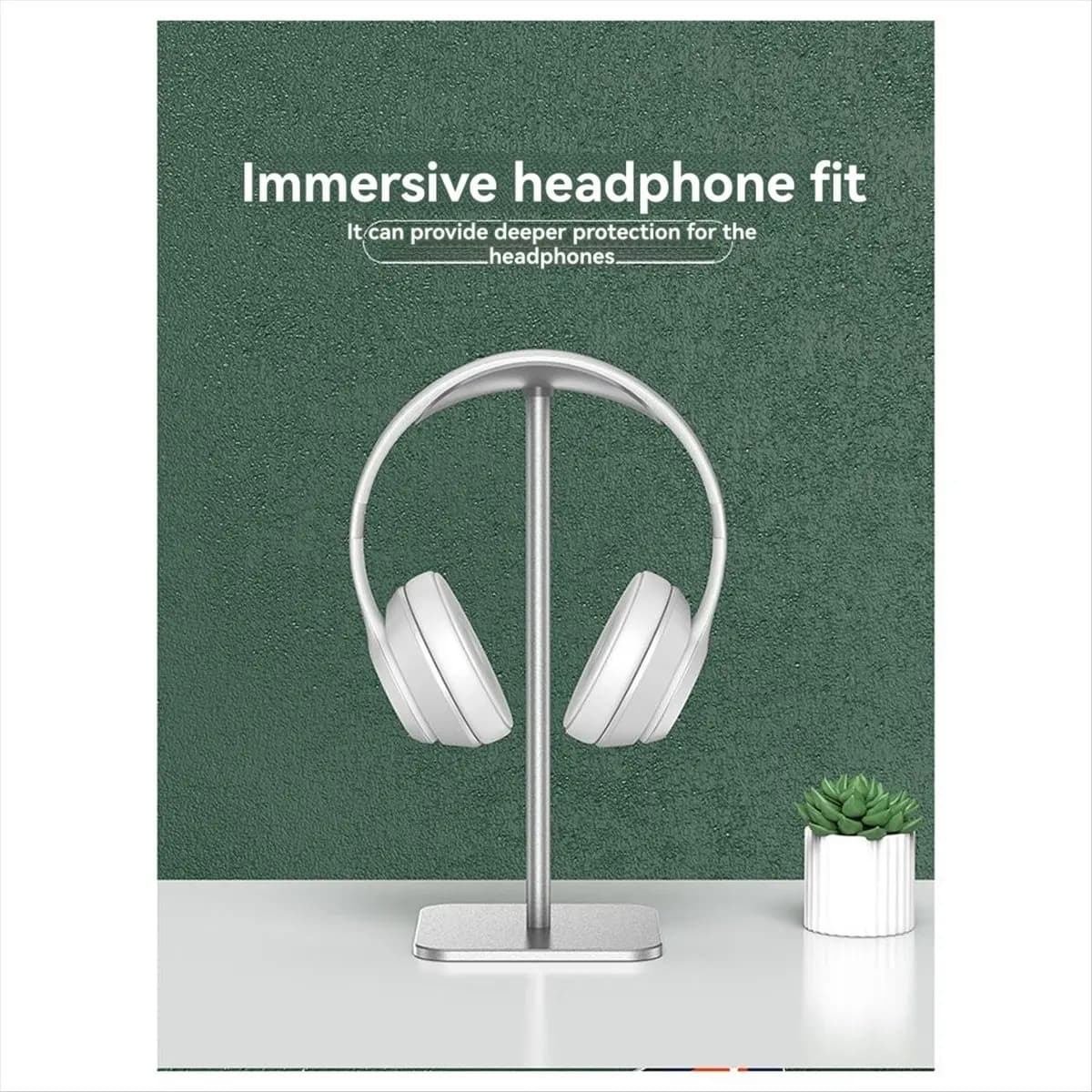 Promotion Aluminium Alloy Wireless Earphone Holder Head Mounted Earphone Hanger Can Store for Most Head Mounted Headphones Stand