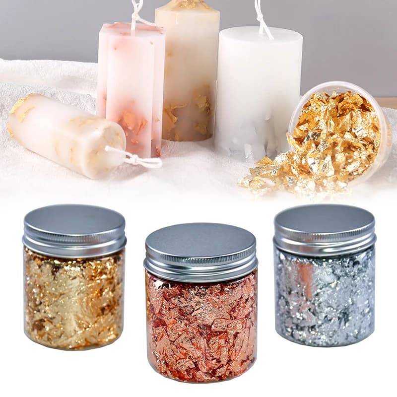 Candela per aromaterapia lamina di cera candele fatte a mano candela profumata materiali fai da te Mousse decorazione in lamina d'oro accessori per la produzione di candele