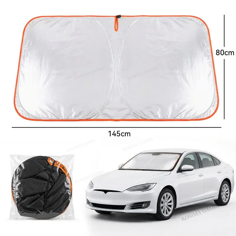 Parasole Pieghevole per Finestrini Auto, Protezione UV per Parabrezza, Accessori Auto