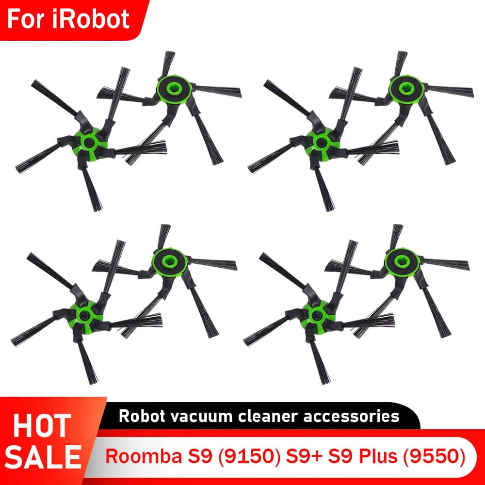 Spazzola laterale Pezzi di ricambio per iRobot Roomba S9 9150 S9 + S9 Plus 9550 Robot Aspirapolvere Parti per la pulizia della casa Accessori
