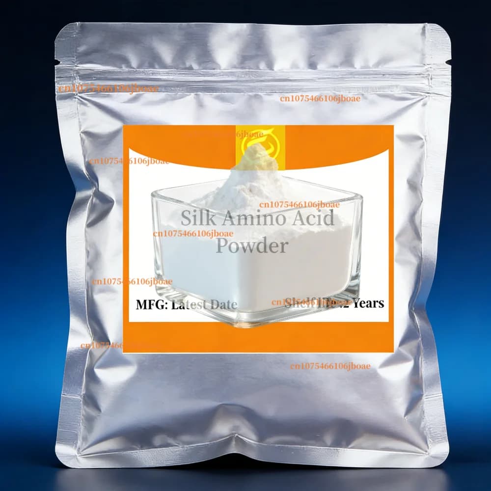 High Quality Silk Amino Acid Powder Fibroin、Silk peptide、Hydrolyzates silk Protein 、Silk protein、 Cosmetic Raw Materia