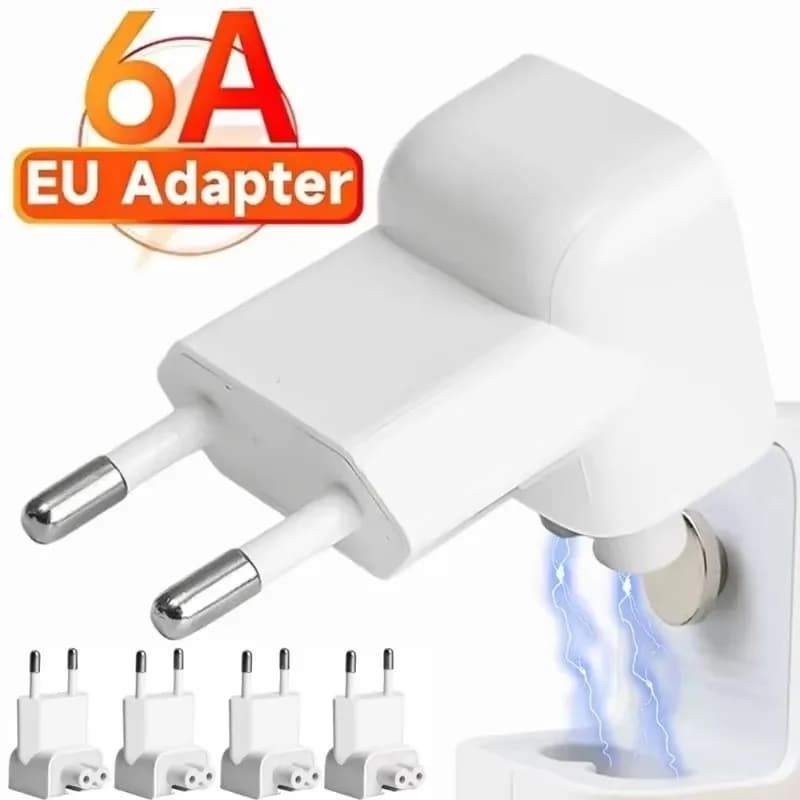 5/1 pz EU Plug Converter adattatore per caricabatterie da viaggio connettore per presa a muro testa d'anatra per MacBook Mac Pro MagSafe iPad Tablet Charge