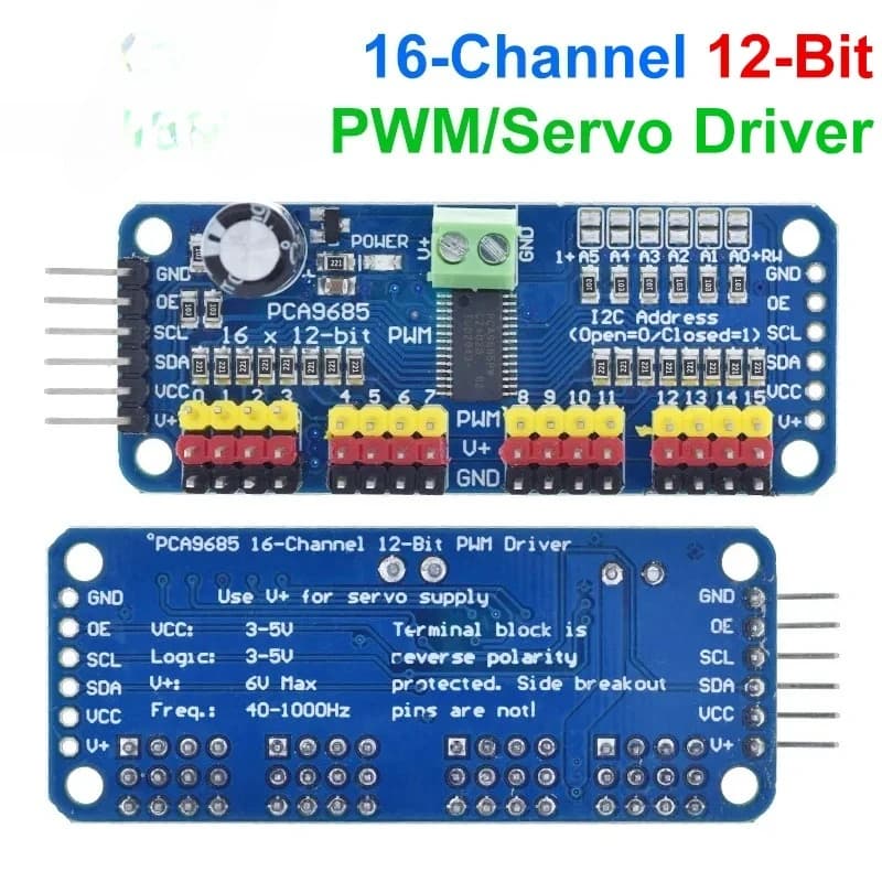 1/3PCS PCA9685PW 16 Channel 12-bit PWM/Servo Driver-I2C interface PCA9685 module Raspberry pi shield module servo shield