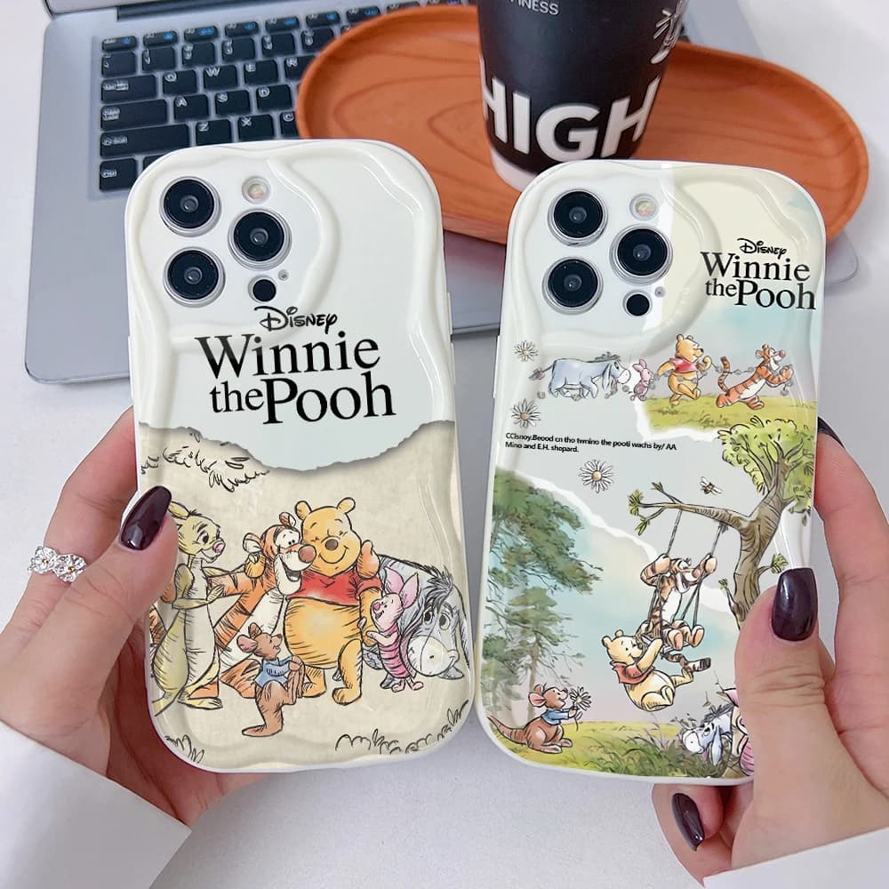 Comics Winnies Poohs Phone Case for Xiaomi Redmi Note 15 14 13 12 12S 11 Pro Plus 15 15C 14C 13C 12C 4G 5G 3D Wave Soft Cover