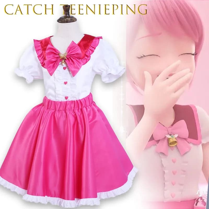 New Korean Anime Catch Teenieping Cosplay Costume Girls Dress Magic Princess Romi Battle Dresses Gone Set Halloween Gift