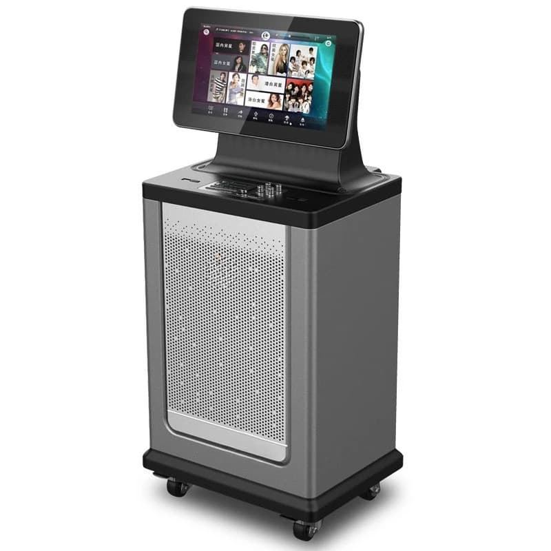 Square dance audio with display screen microphone tie rod outdoor speaker Karaoke singing machine