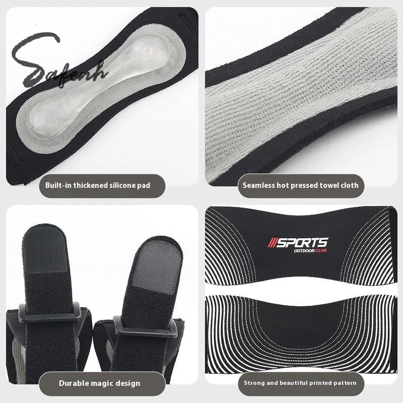 Ginocchiera rotulea compressione ortopedica regolabile supporto tendine rotuleo cinturino per ginocchio unisex per esercizi di corsa fitness