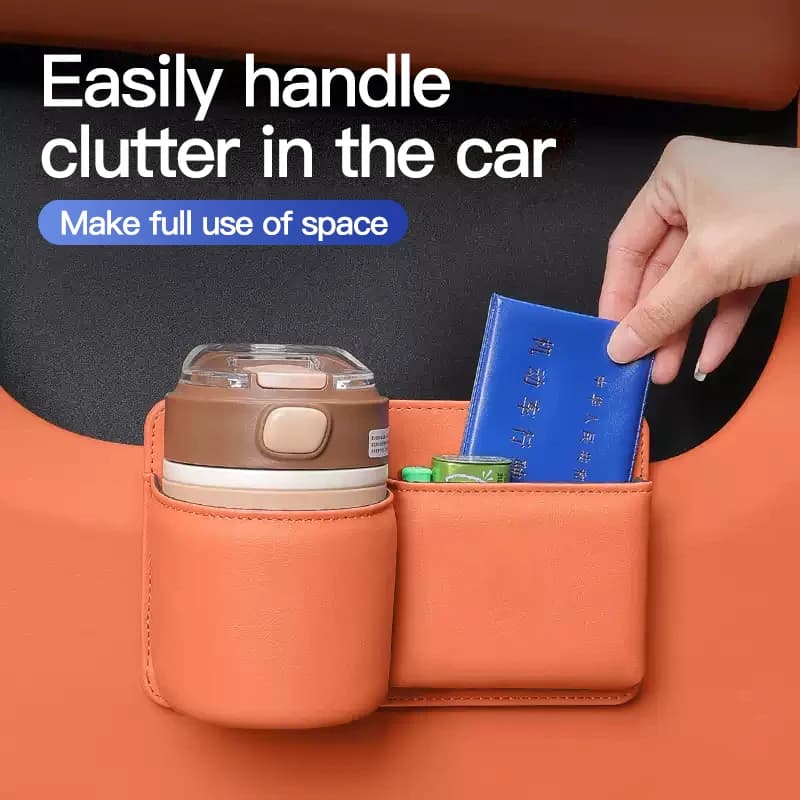 Borsa portaoggetti per auto Portabicchieri per acqua Scatola portaoggetti per porta auto All'interno della pattumiera per auto Forniture per scatole di posizionamento per telefono cellulare