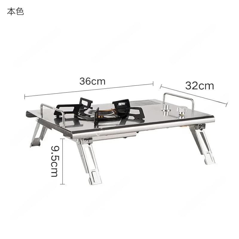 Stufe a cartuccia pieghevoli da campeggio all'aperto IGT Supporto da tavolo Utensili da cucina Veicolo portatile Piccola stufa a gas