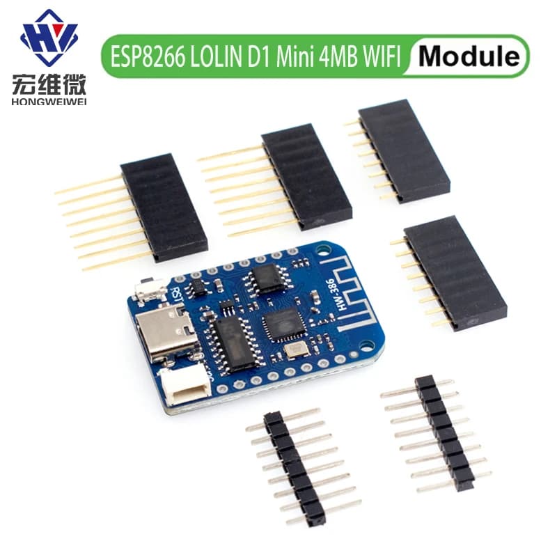 LOLIN D1 Mini V4.0.0 TYPE-C USB WIFI Internet Things based on ESP8266 4MB LOLIN 12C MicroPython Nodemcu Arduino compatible