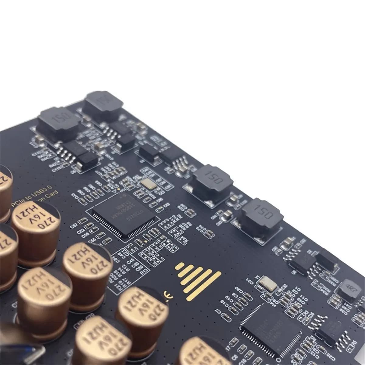 *A91P Scheda di espansione PCI-E USB 3.0 7 porte Adattatore hub esterno USB 3.0 Scheda PCI-E Extender PCI Express per PC desktop