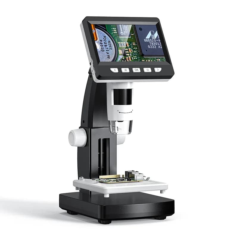 Microscopio elettronico a grande schermo, microscopio integrato, strumento di riparazione con lente d'ingrandimento digitale