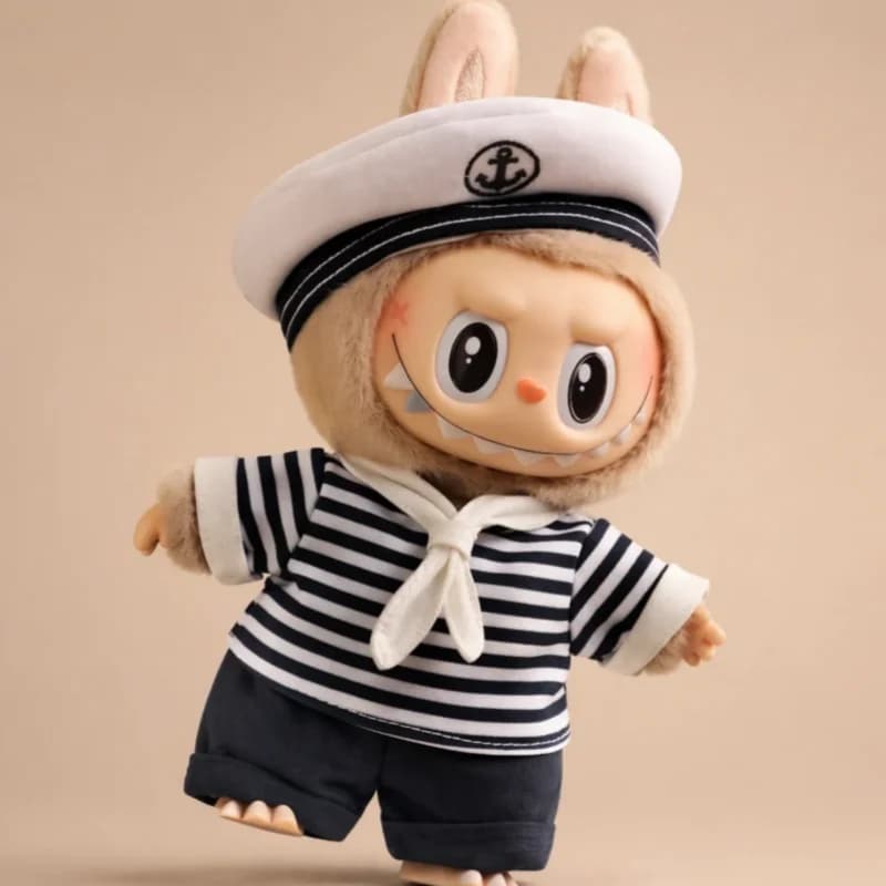 POP MART LABUBU The Monsters Devliegende Series Sailor LABUBU Vinyl Plush Blind Box Guess Bag Mystery Box Giocattoli Bambola Anime Carina