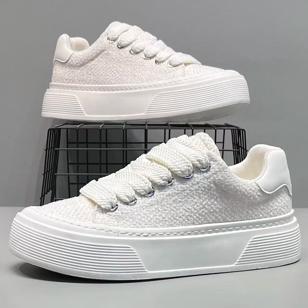 Nuove Sneakers Estive da Uomo 2026 in Lino Intrecciato, Comode e Traspiranti, Scarpe Sportive alla Moda con Suola Spessa, Scarpe da Passeggio Tenis Hombre