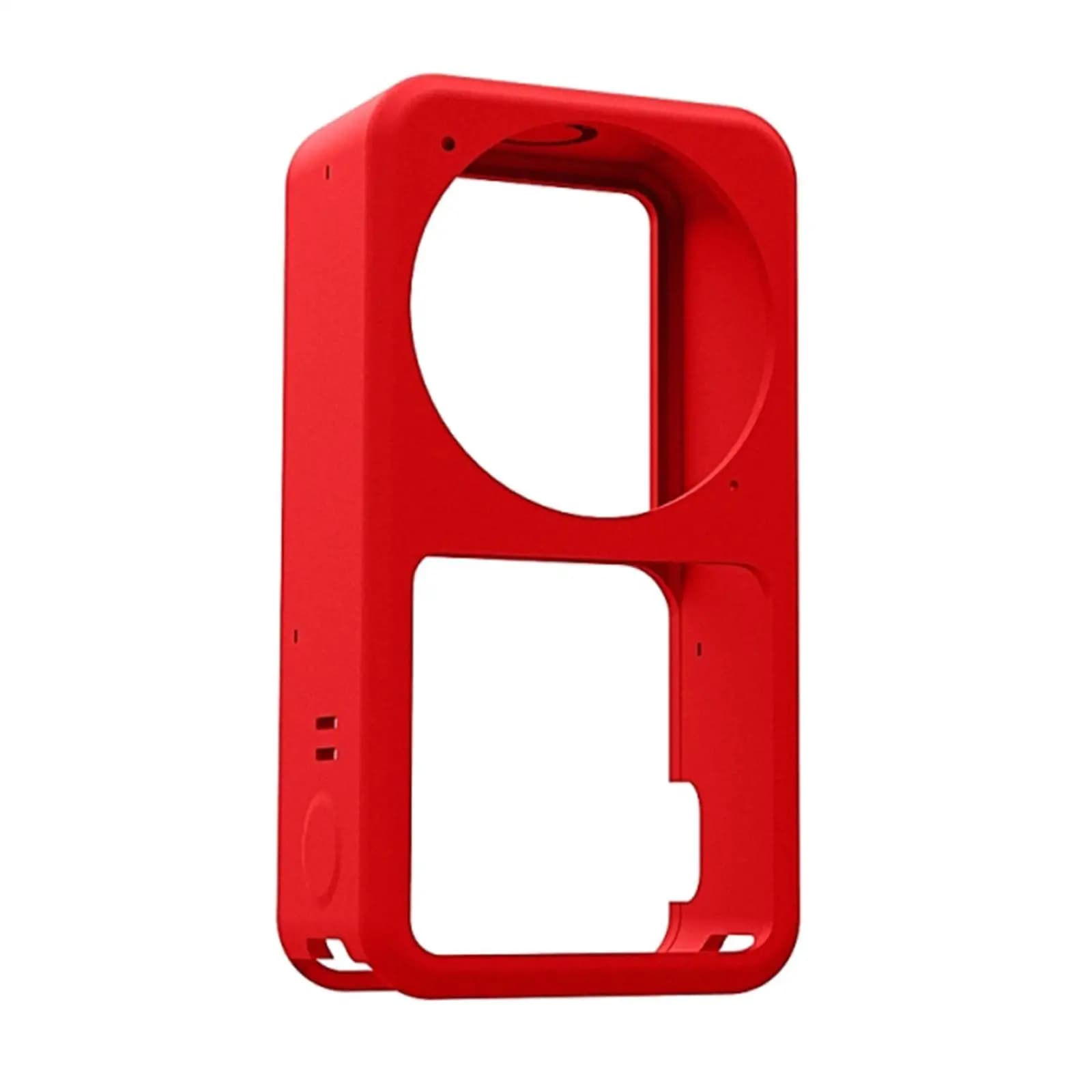 Custodia in silicone per fotocamera sportiva, compatibile con lenti per vlogging, protezione compatta e morbida per action cam 2