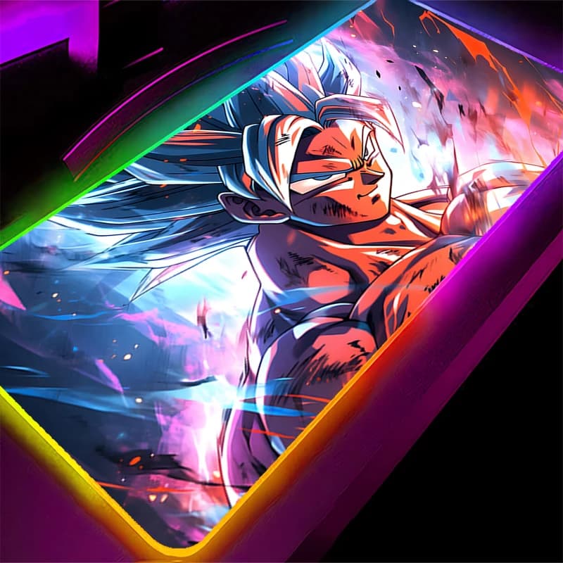 RGB Mouse pad Dragon Ball Trunks Large Computer Speed type carpet mat for e-sports players Laptop Keyboard LED Mousepad Desk Mat