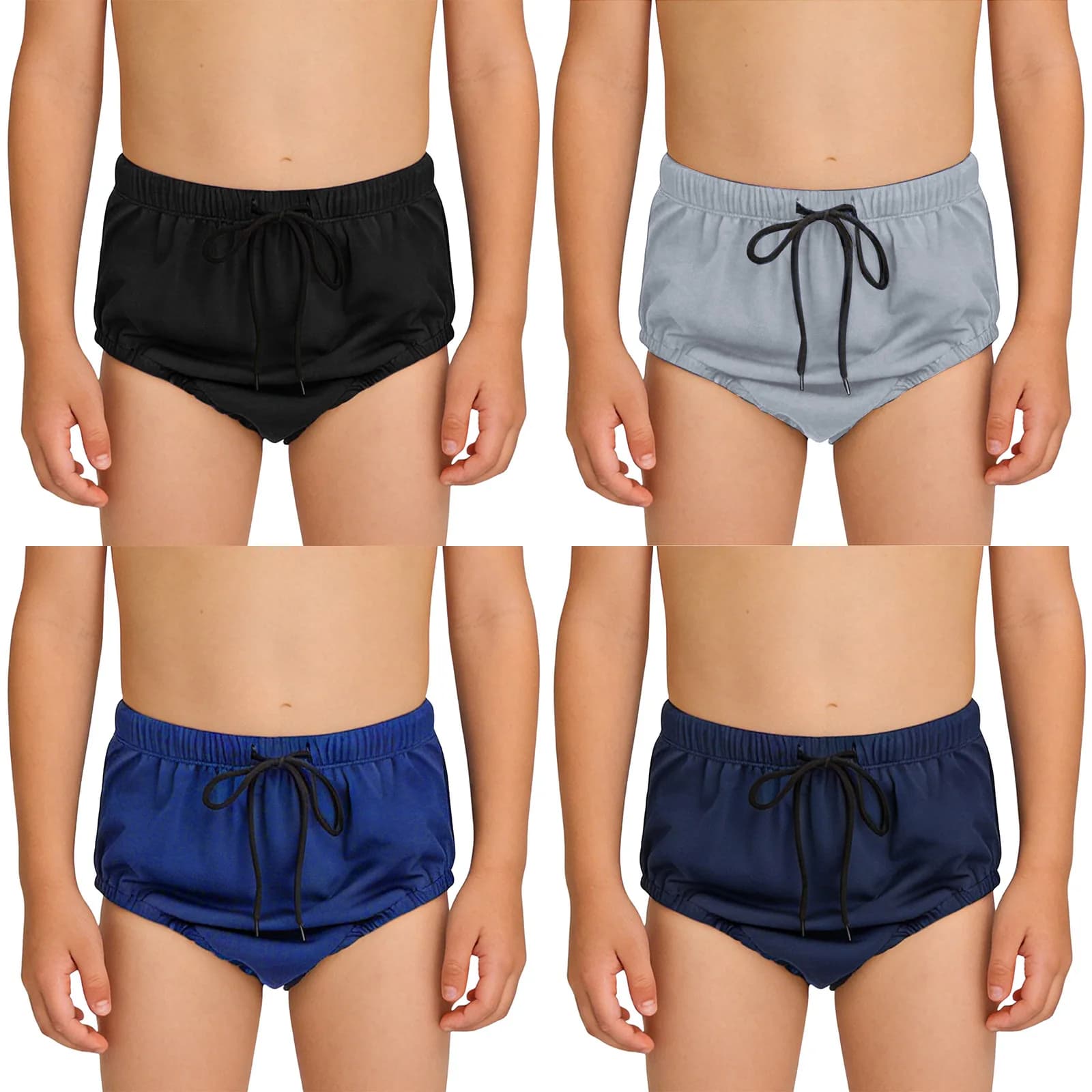 Children Waterproof Drawstring Swim Briefs Swimwear Leak-proof Washable Reusable Diaper Cover Special Needs Adaptive Clothing