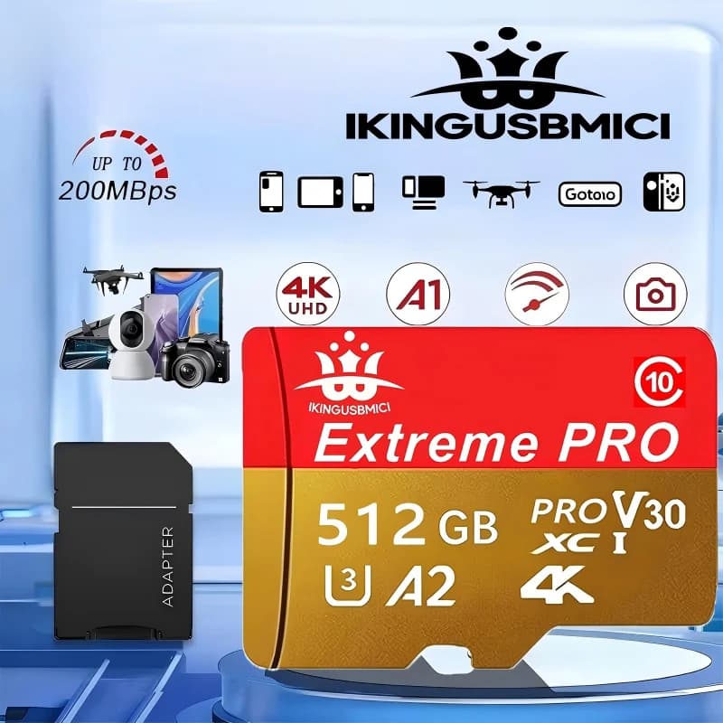 Original 32/64/128/256/512gb Camera for Smartphone Memory Card Memory U3 Micro High Speed Quality Reliable High Quality Durable