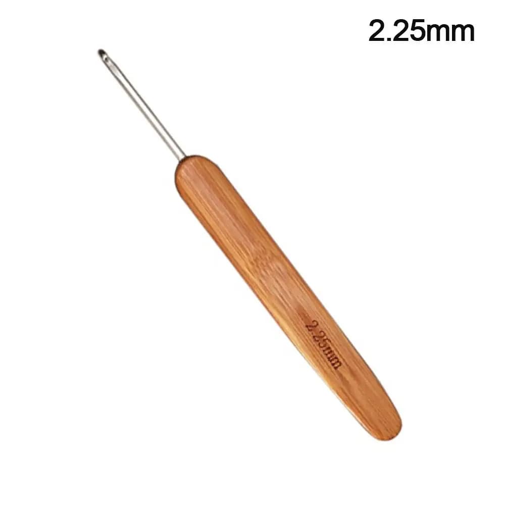 Handicraft Bamboo Wooden Crochet Hooks Small Size Long Crochet Needles Yarn Weave Tool Blanket Shawl