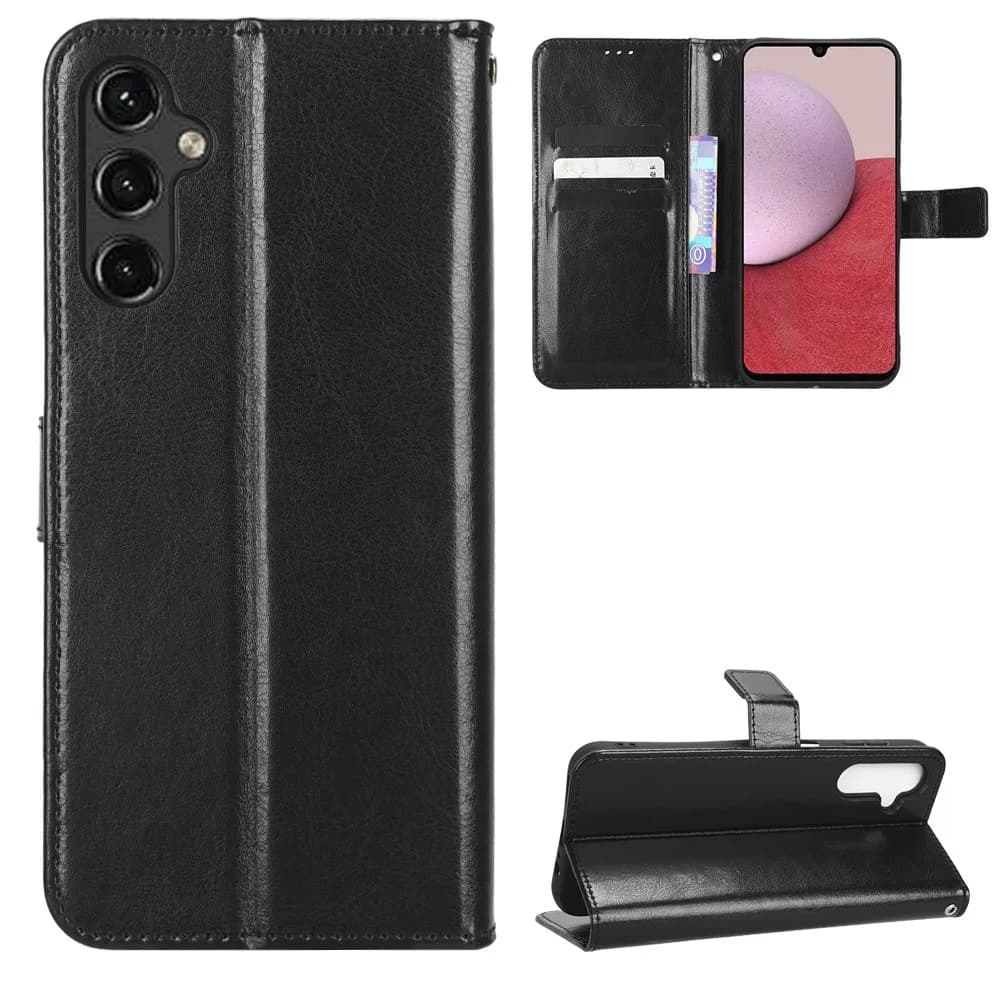 Per Samsung Galaxy A25 5G Custodia di lusso Flip PU Portafoglio in pelle Cordino Custodia per Samsung A25 A 25 SamsungA25 Borsa per telefono