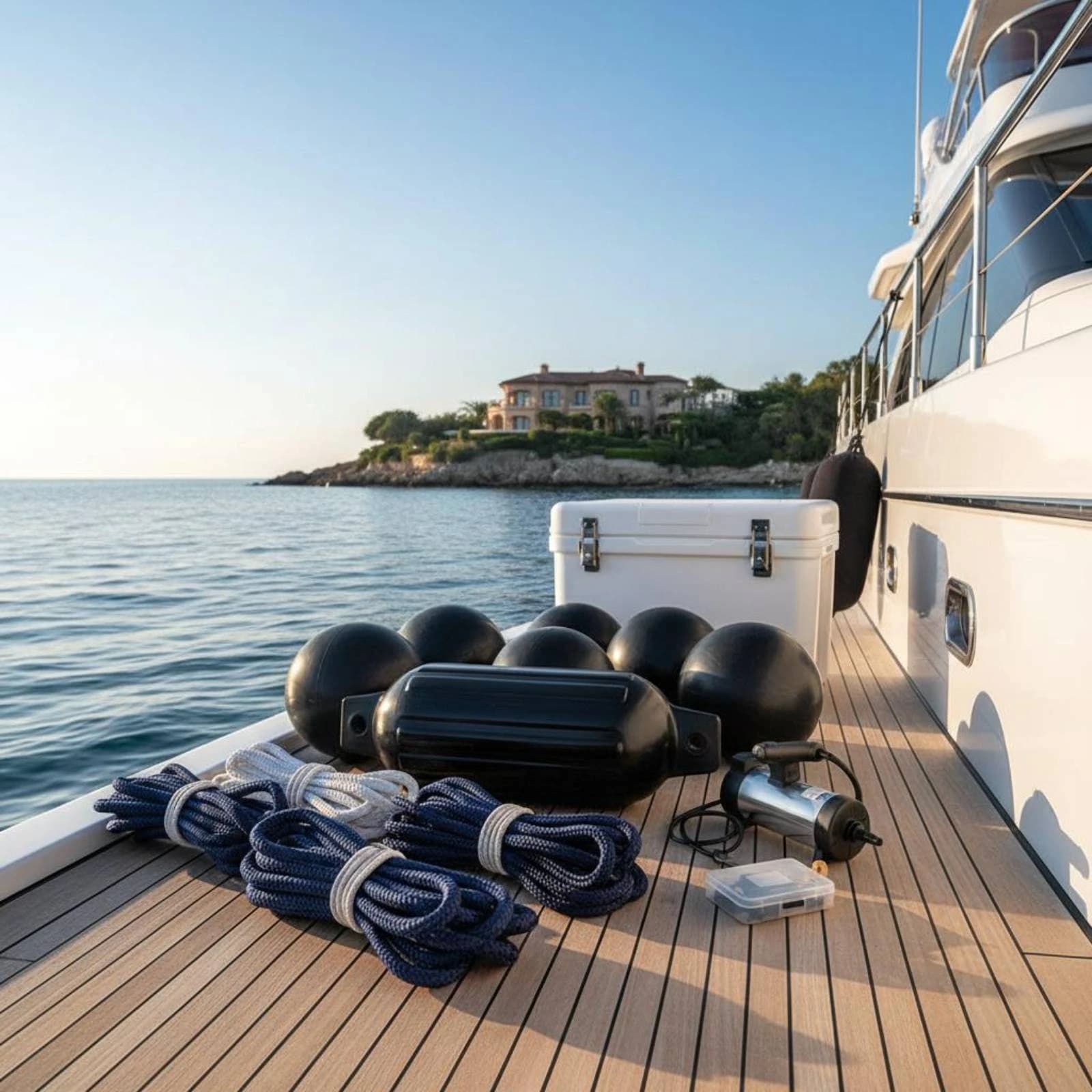 4 Pieces Boat Bumper Ball Rope Included Inflatable Boat Bumper Marine Bumper Ball Heavy Duty Inflatable Dock Bumper for Docking