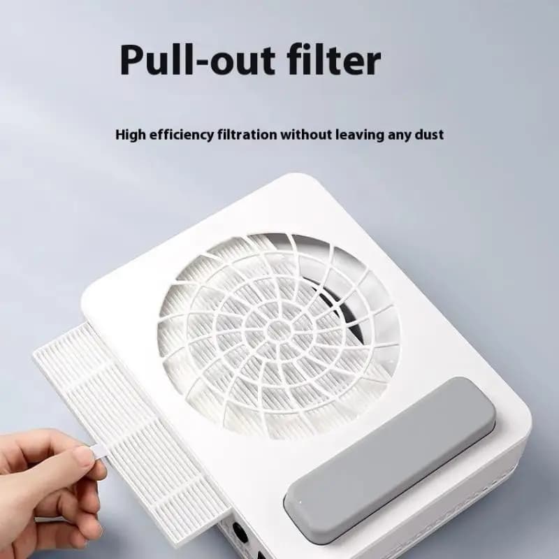 Filtro di ricambio per aspirapolvere per unghie, filtro per collettore di polveri per unghie, piastra per schermo per manicure, estrattore di polvere per unghie senza spazzole