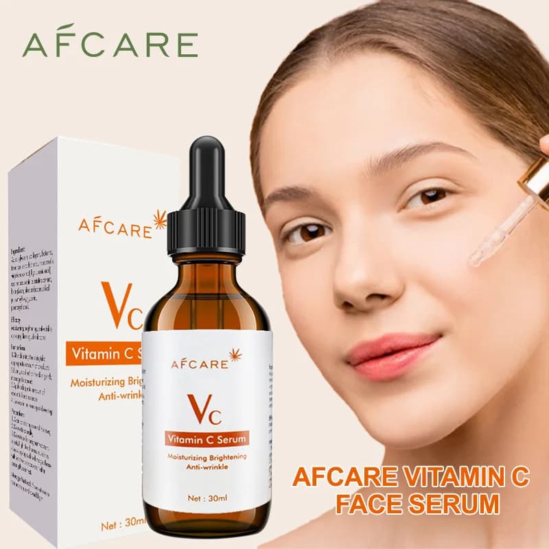 30ML Afcare vitamin C serum face acid hyaluronic essence face beauty health products for skin care