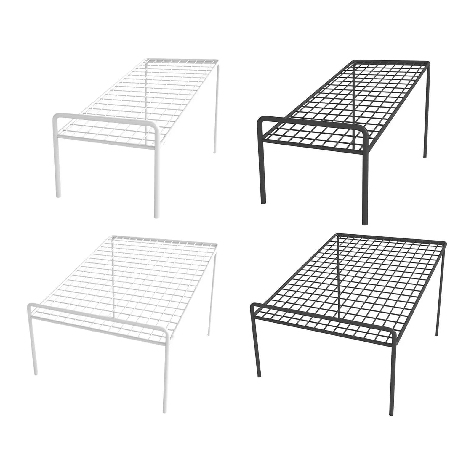 Shoe Slots Organizer Storage Rack Modern Decor Multifunction Display Shelf Metal Shoe Stackers for Dormitory Hall Closet Home
