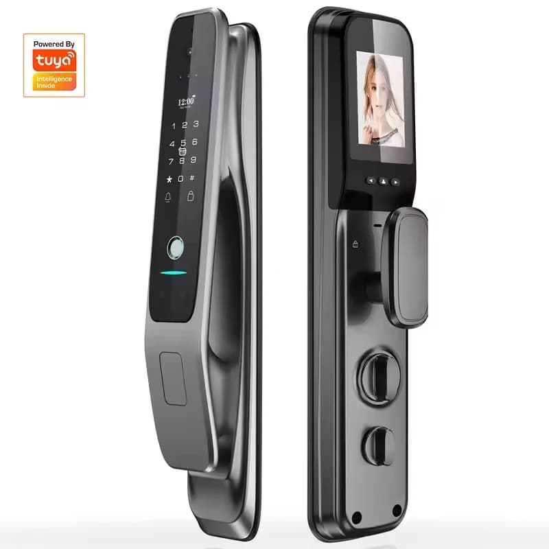 HX5 Smart Door Lock Riconoscimento facciale 3D Smart Home Door Lock WiFi Serratura elettronica digitale Telecamera Wifi Scheda Rfid Funziona con tuya