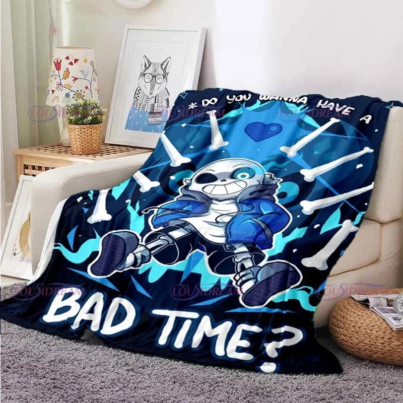 Anime Undertale Sans Print coperte per letti copriletto copridivano coperta termica coperta per bambini trapunta da viaggio
