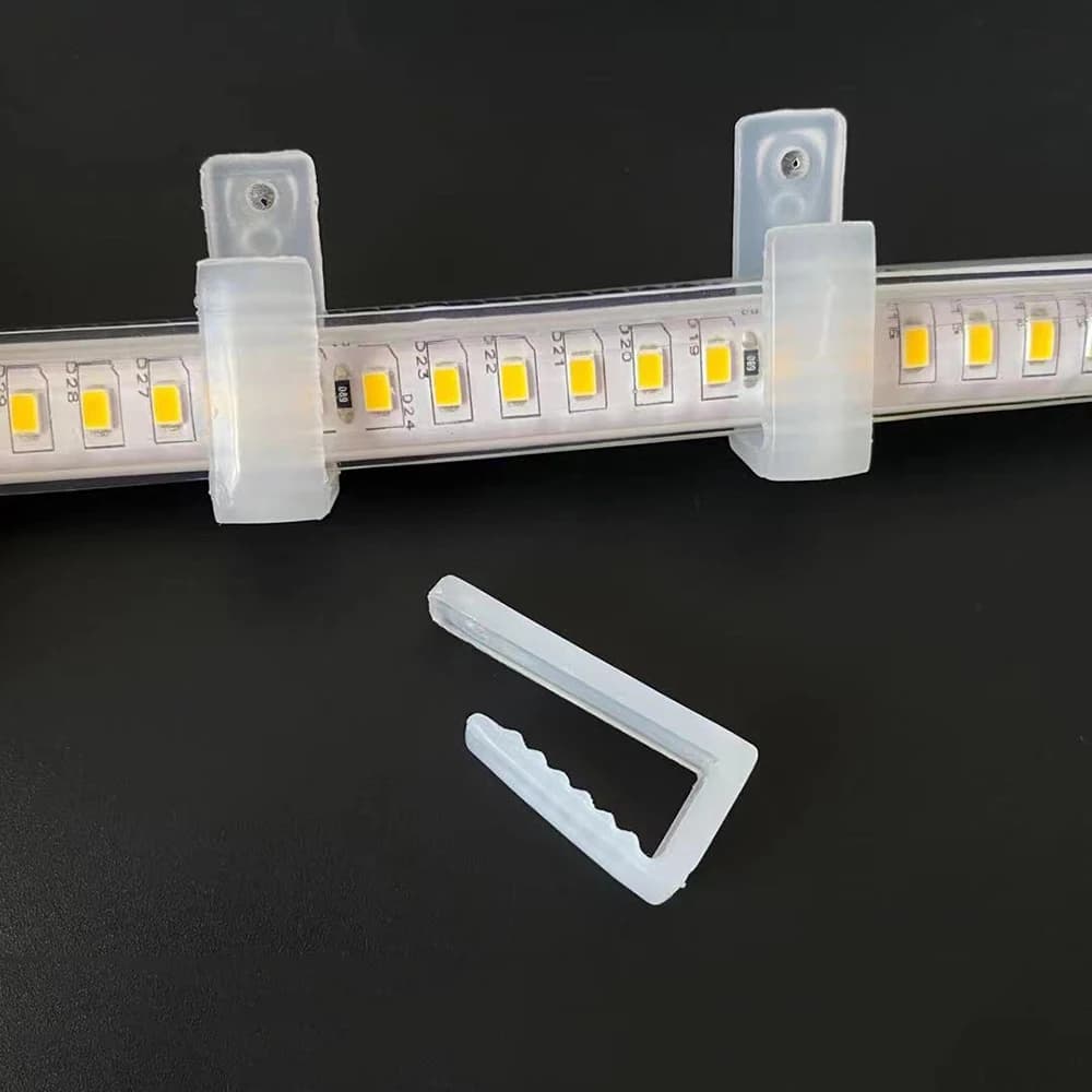 Elementi di fissaggio universali per strisce LED da 8-20 mm Clip di fissaggio Supporto Connettore LED Accessori in plastica per fissaggio di montaggio per luce al neon 2835 COB