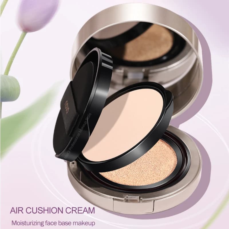 2-in-1 cuscino d'aria crema viso in polvere controllo dell'olio leggero trucco viso idratante naturale a lunga durata illumina la pelle
