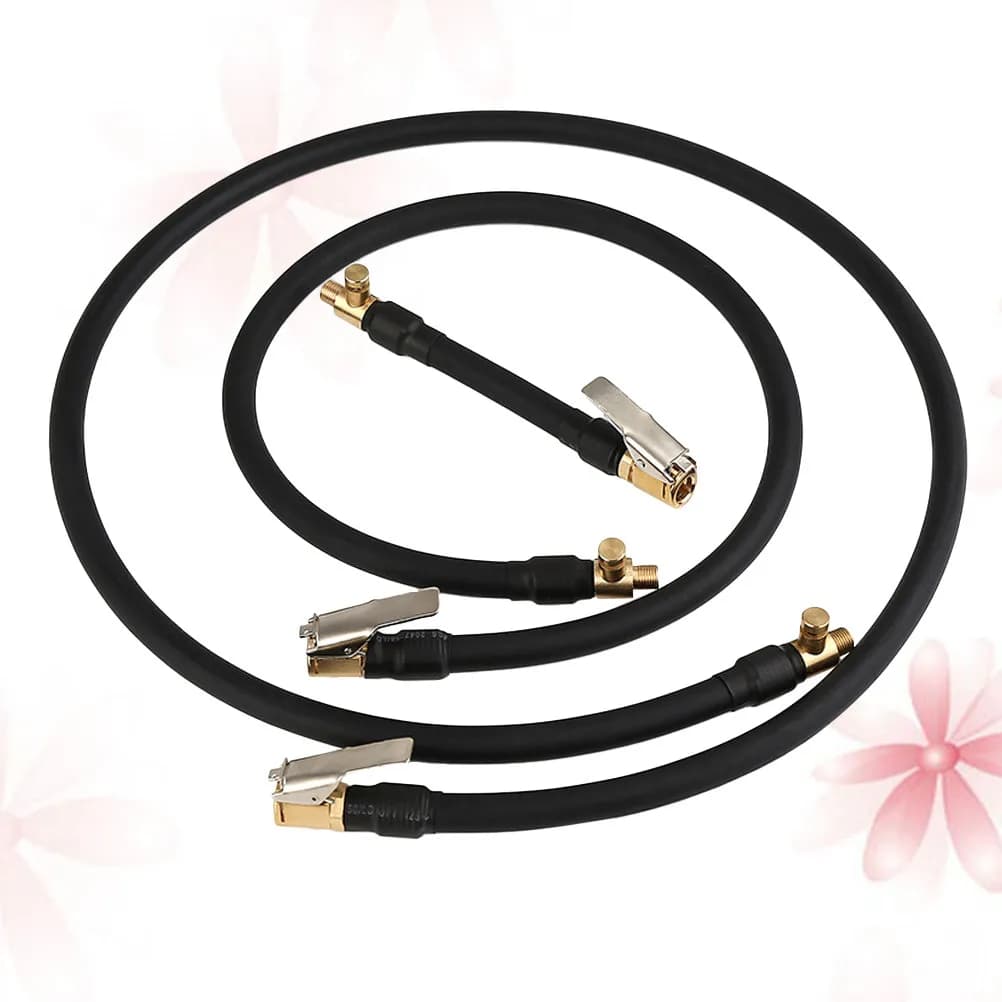 Universal Tyre Extensions Tube Flexible 60Cm Rubber Car Wheels Inflation Extender Hose Pump Connector for Bike Motorcycle Air