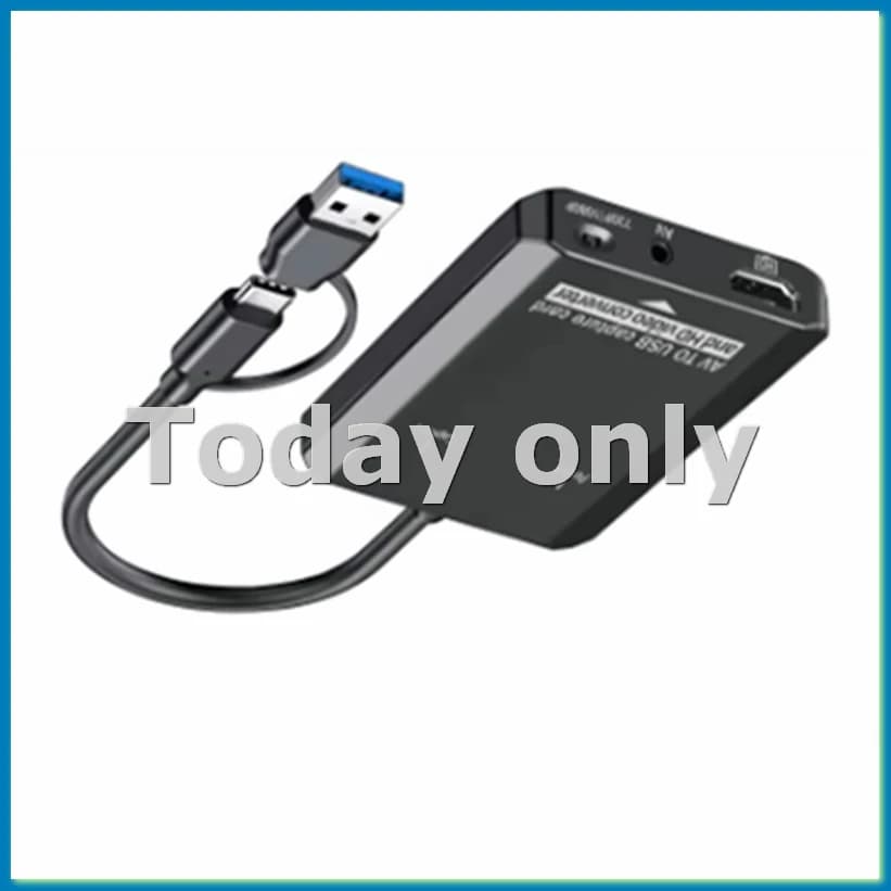 Convertitore digitale per adattatore HDTV Scheda di acquisizione video USB per VCR/AV/PS2/per AV a HDTV-A79U