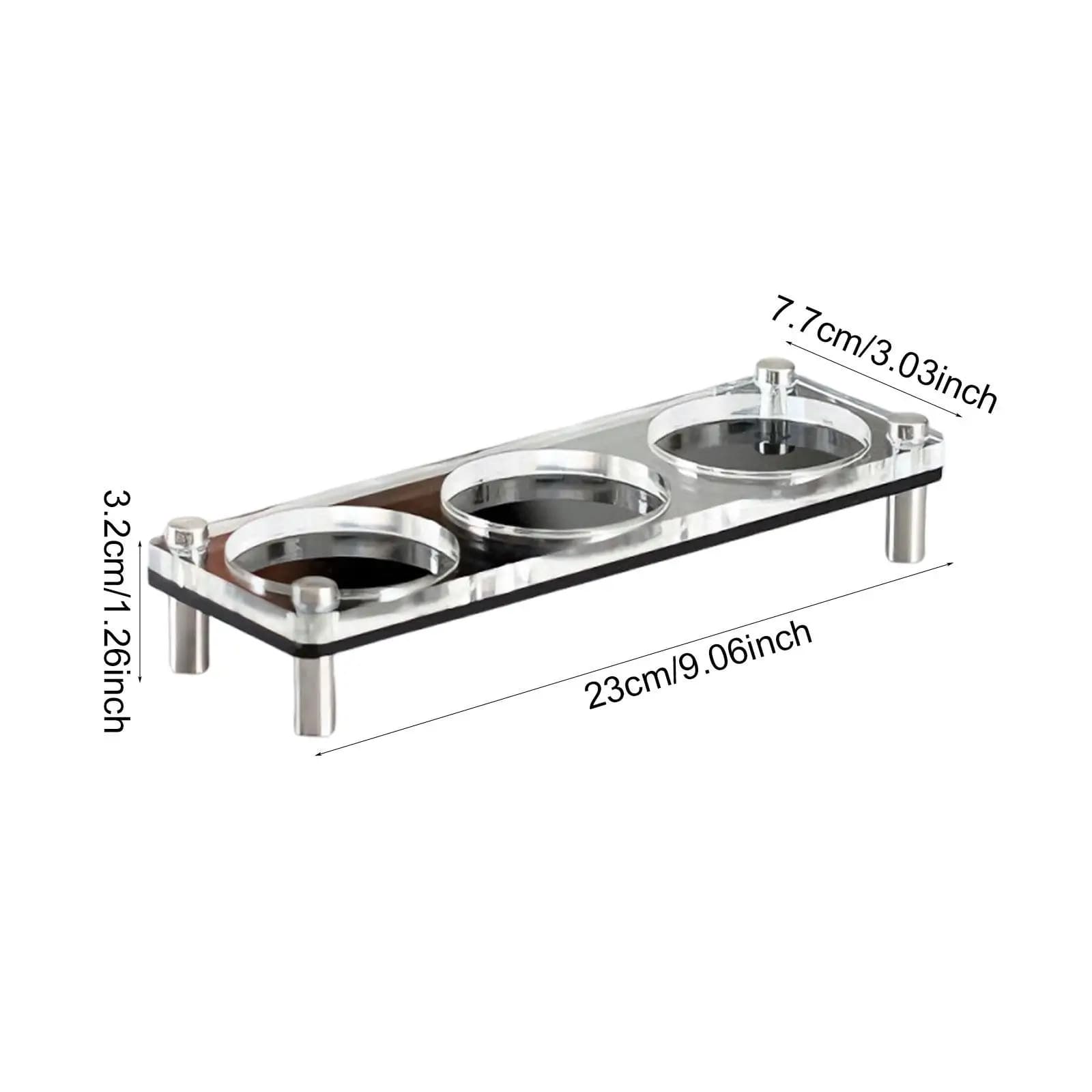 Supporto per Tamper da Espresso in Acrilico Robusto e Acciaio Inossidabile, Organizzatore Compatibile con Parti e Utensili per Macchine da Espresso