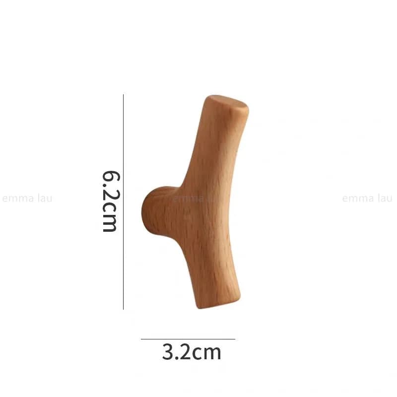 Ganci da parete in legno a forma di ramo, con o senza foratura, appendiabiti per chiavi, cappelli, cappotti, appendiabiti da appendere dietro la porta