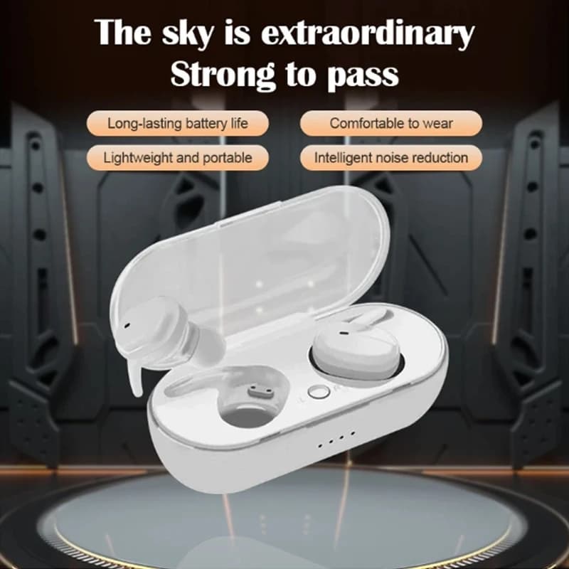 Y30, cuffie Bluetooth wireless TWS, auricolari, controllo touch, auricolari sportivi, microfono, funziona su tutti gli smartphone, cuffie musicali