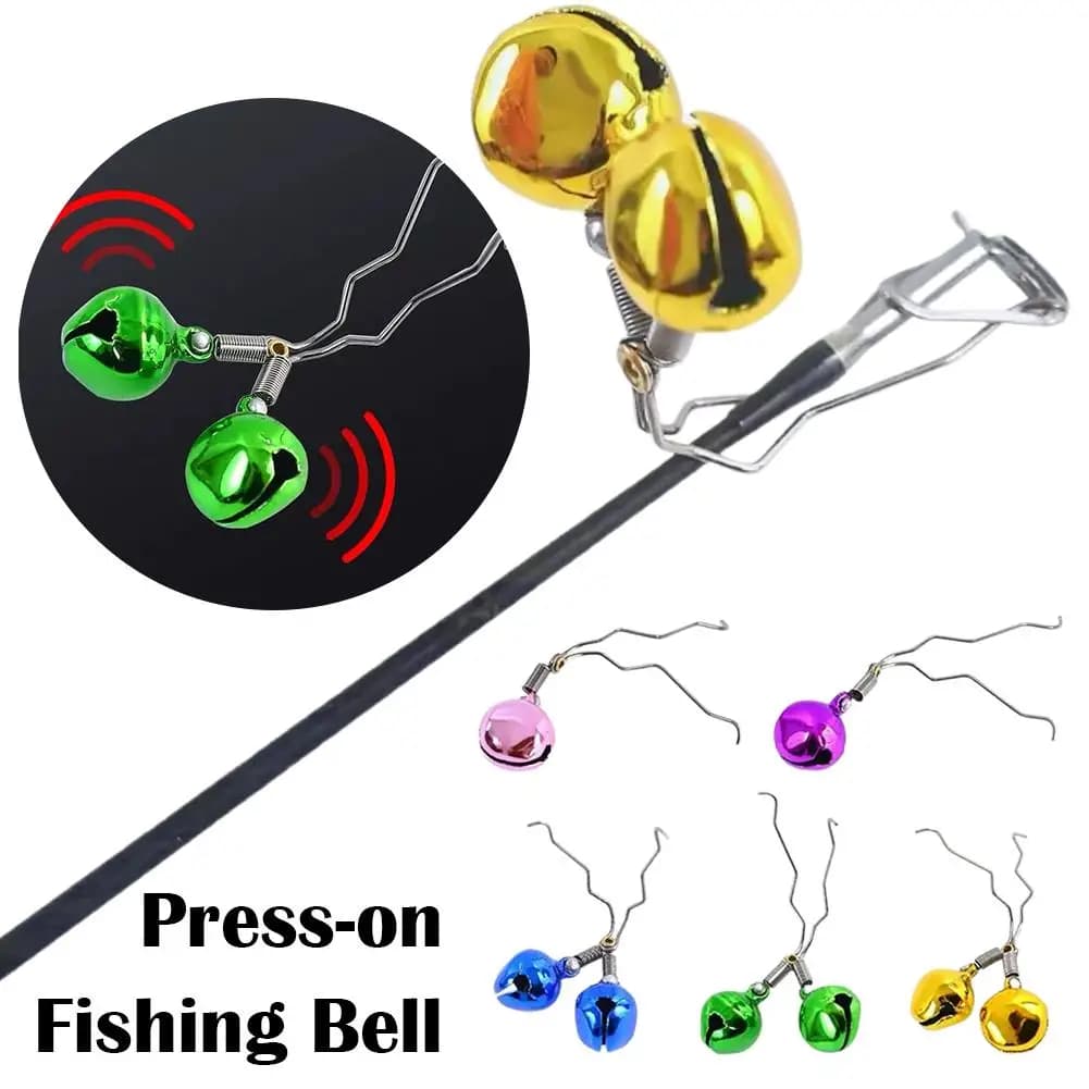 10PCS Multicolor Fish Bell Alarm Outdoor Feeder Top Tip Clips Bell Rod Carp Fishing Accessories