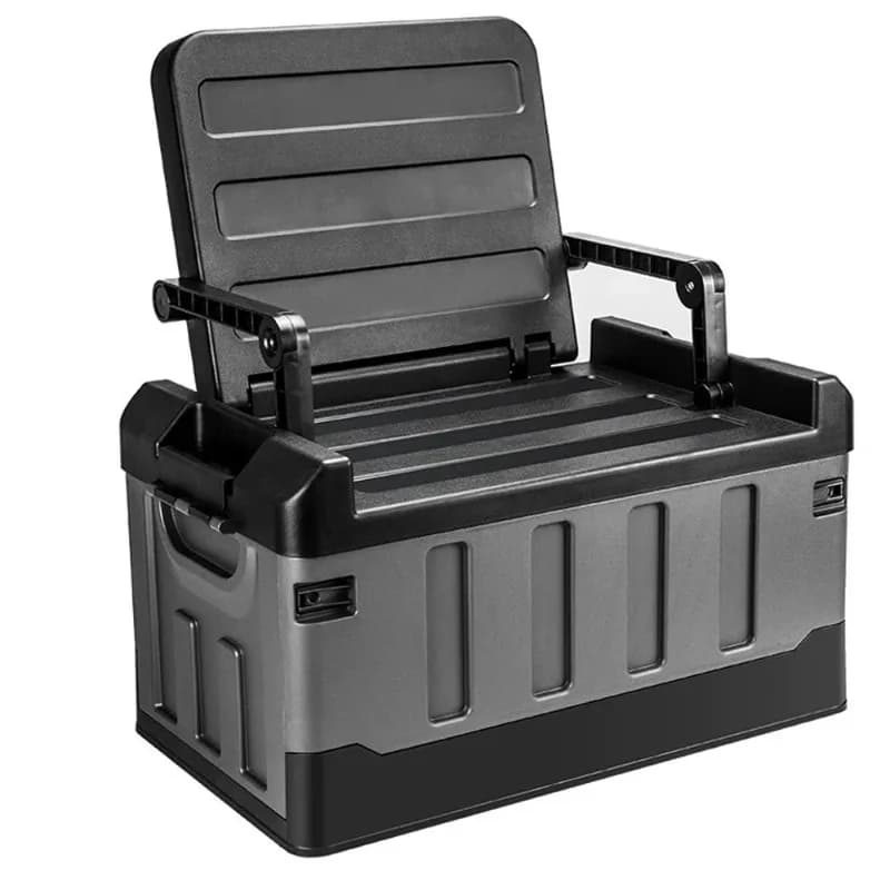 Large Foldable Storage Box Portable Waterproof Container Outdoor Case Durable Multi-purpose Car Trunk Organizer 60L