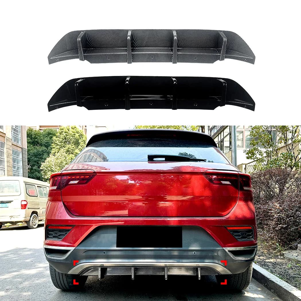 Rear diffuser for Volkswagen Tango T-Roc Standard Edition 2018-2022, Spoiler and Rear bumper Finishes