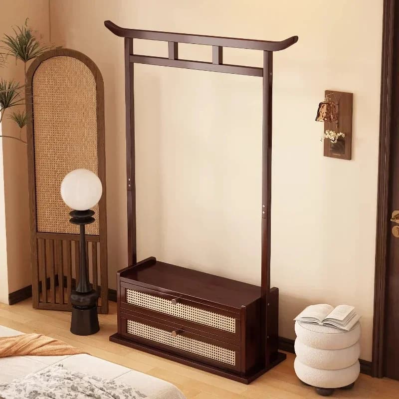 New model Hanging hanger Floor-to-ceiling household hanging clothes rack Bold and thickened bedroom coat rack