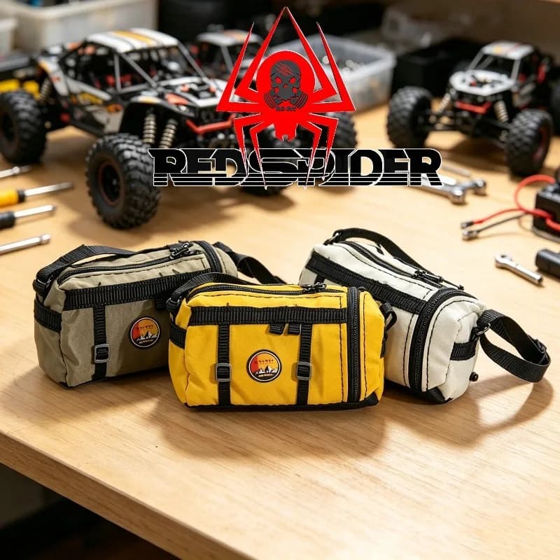 RC Simulated Leather Bag Scale Decoration Luggage Replica Roof Bags for 1/10 1/12 1/18 RC Crawler SCX10 TRX4 TRX4M WPL