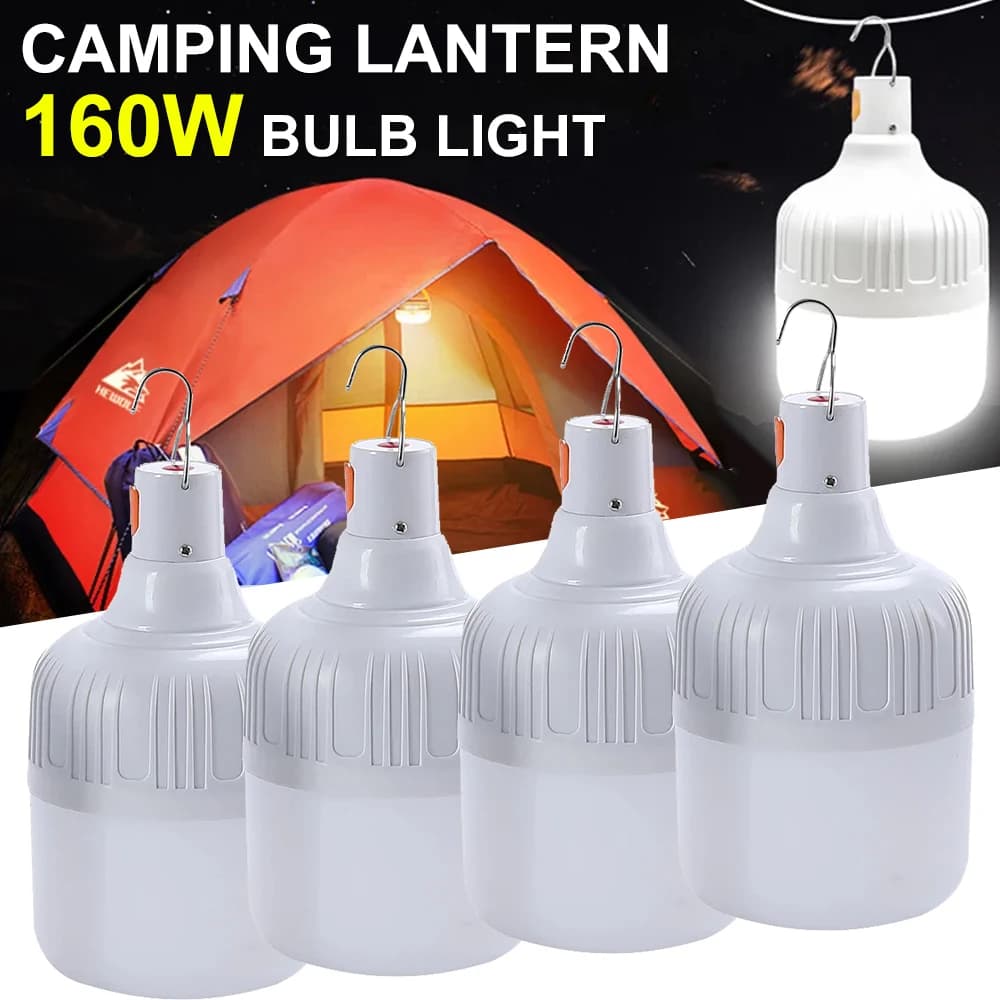 Lampadina a Led ricaricabile Usb lampadina da campeggio portatile illuminazione di emergenza torcia luci picnic all'aperto tenda a sospensione luce