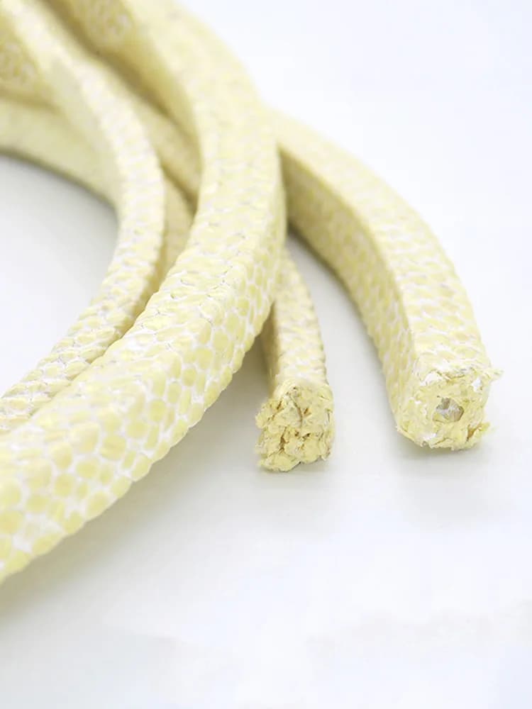 1 M Aramid Fiber Braid Rope High Temperature Resistance High Speed Pump Shaft Seal Packing Ring For Valves Rotating Machinery