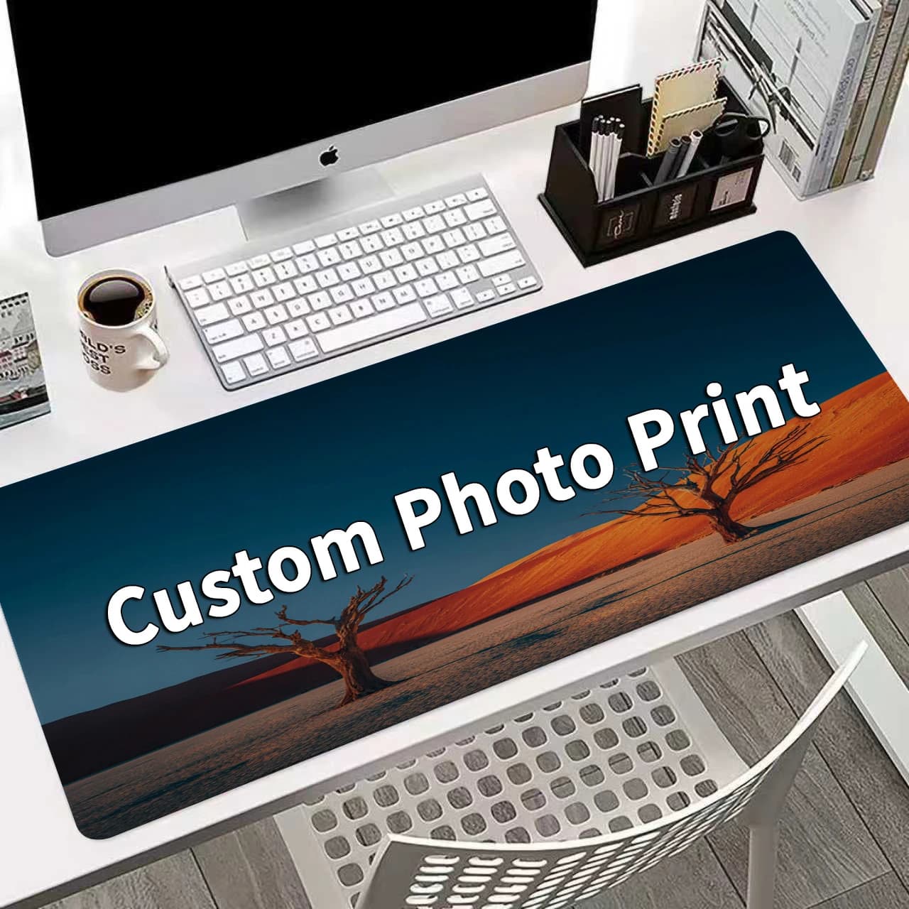 Custom Anime Art Extended Gaming Mouse Pad Waterproof Non-slip Desk Mat