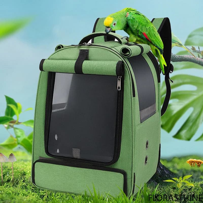 Outdoor Birds Backpack Carrier Large Big Parrot Back Pack Transport Carrier Luxury Bag Bird Backpack Breathable Travel Pet